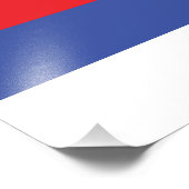 Vlag van de Servische Republiek Foto Afdruk (Hoek)
