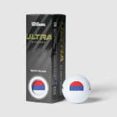 Vlag van de Servische Republiek Golfballen (Verpakking)