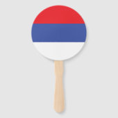 Vlag van de Servische Republiek Handwaaier (Achterkant)