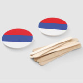 Vlag van de Servische Republiek Handwaaier (Niet-gemonteerd)
