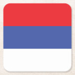 Vlag van de Servische Republiek Kartonnen Onderzetters<br><div class="desc">Patriottische vlag van de Servische Republiek</div>