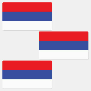 Vlag van de Servische Republiek Labels
