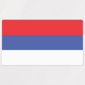 Vlag van de Servische Republiek Labels (Design 1)