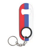 Vlag van de Servische Republiek Mini Flessenopener (Voorkant)
