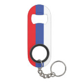 Vlag van de Servische Republiek Mini Flessenopener (Achterkant)