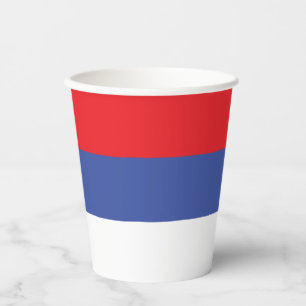 Vlag van de Servische Republiek Papieren Bekers