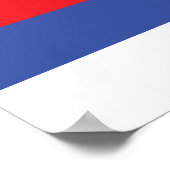 Vlag van de Servische Republiek Poster (Hoek)