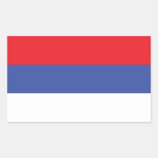 Vlag van de Servische Republiek Rechthoekige Sticker (Voorkant)