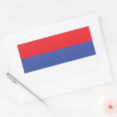 Vlag van de Servische Republiek Rechthoekige Sticker (Envelop)