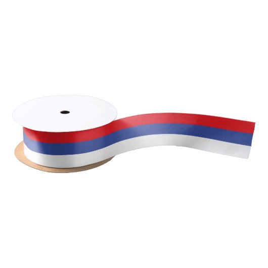 Vlag van de Servische Republiek Satijnen Lint (Spoel)
