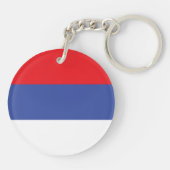 Vlag van de Servische Republiek Sleutelhanger (Achterkant)