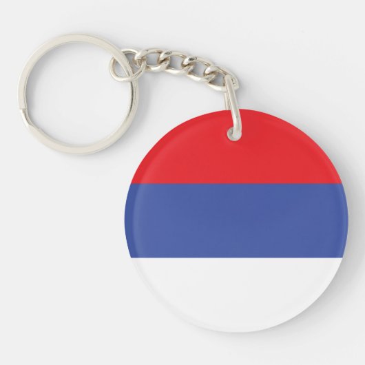 Vlag van de Servische Republiek Sleutelhanger (Voorkant)