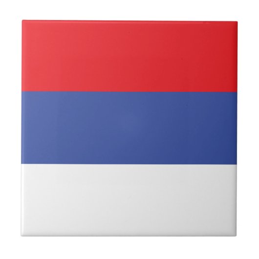 Vlag van de Servische Republiek Tegeltje (Voorkant)