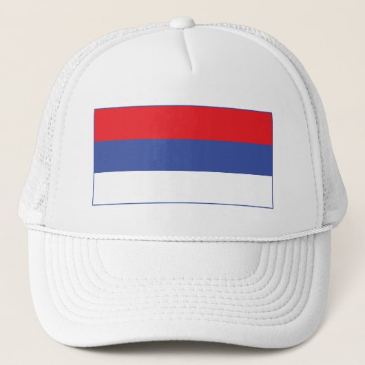 Vlag van de Servische Republiek Trucker Pet (Voorkant)