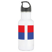 Vlag van de Servische Republiek Waterfles (Achterkant)
