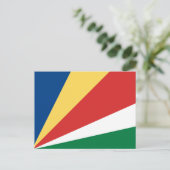 Vlag van de Seychellen Briefkaart (Staand voorkant)