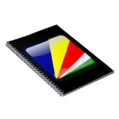 Vlag van de Seychellen Notitieboek (Rechterzijde)