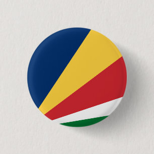 Vlag van de Seychellen Ronde Button 3,2 Cm