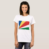Vlag van de Seychellen T-shirt (Voorkant volledig)