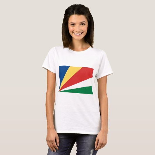 Vlag van de Seychellen T-shirt (Voorkant volledig)