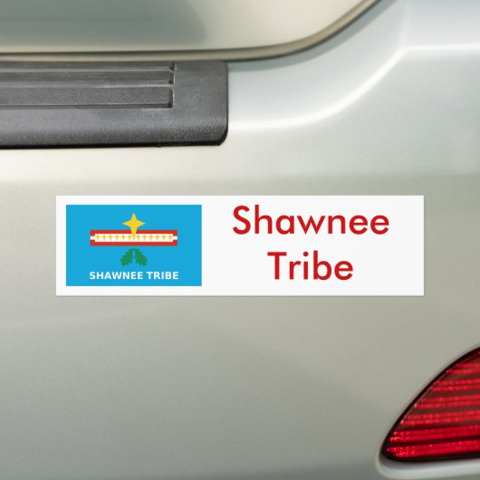 Vlag van de Shawnee-stam Bumpersticker (Op auto)