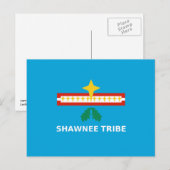 Vlag van de Shawnee-stam van Oklahoma Briefkaart (Voorkant / Achterkant)