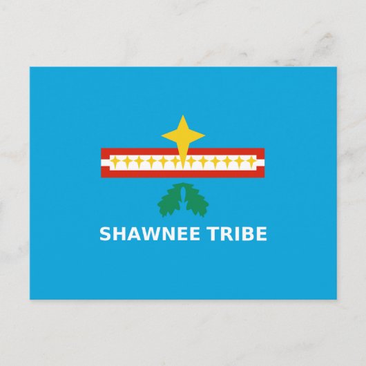 Vlag van de Shawnee-stam van Oklahoma Briefkaart (Voorkant)