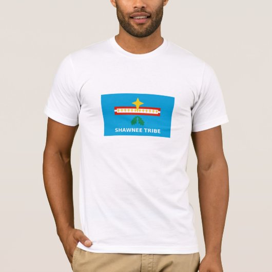 Vlag van de Shawnee-stam van Oklahoma T-shirt (Voorkant)