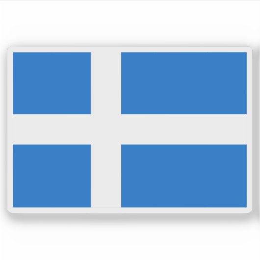 Vlag van de Shetlandeilanden, Schotland Sticker (Voorkant)