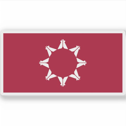 Vlag van de Sioux Native American stammen, Verenig Sticker (Voorkant)
