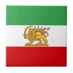 Vlag van de Sjah van Iran (1964-1980) شیروخو Tegeltje