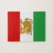 Vlag van de sjah van Iran (1964-1980) ش خ ر ی ر Legpuzzel (Horizontaal)