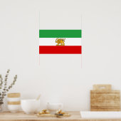 Vlag van de sjah van Iran (1964-1980) ش خ ر ی ر Poster (Keuken)