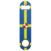 Vlag van de sleutel van de prebrokeshuurbar speed flessenopener (Voorkant)