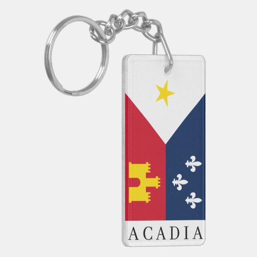Vlag van de Sleutelhanger van Acadiana (Voorkant Links)