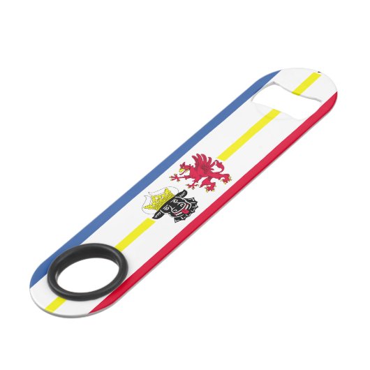 Vlag van de snelheidflesfles van Mecklenburg-Weste Speed Flessenopener (Voorkant Gekanteld)