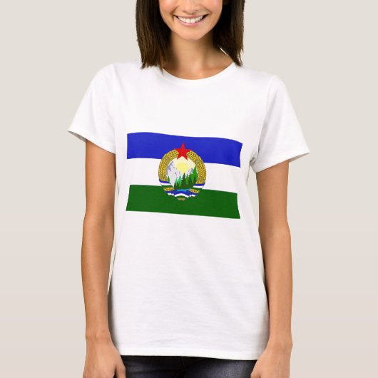 Vlag van de Socialistische Cascadia T-shirt (Voorkant)