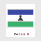 Vlag van de Sotho-mensen, Republiek Zuid-Afrika Sticker (Vel)