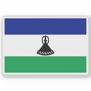 Vlag van de Sotho-mensen, Republiek Zuid-Afrika Sticker