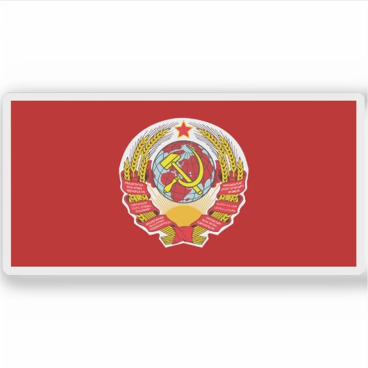 Vlag van de Sovjet-Unie (1922-1923) Sticker (Voorkant)