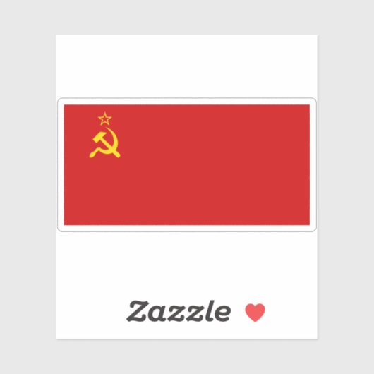 Vlag van de Sovjet-Unie (1924-1936) Sticker (Vel)