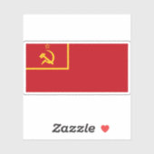 Vlag van de Sovjet-Unie (1924) Sticker (Vel)