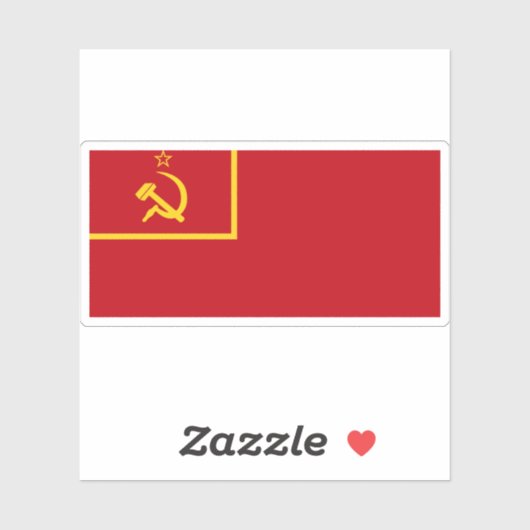 Vlag van de Sovjet-Unie (1924) Sticker (Vel)