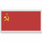 Vlag van de Sovjet-Unie (1936-1955) Sticker (Voorkant)