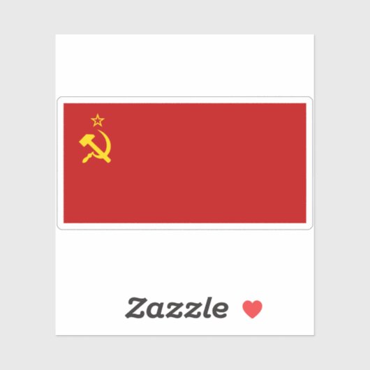 Vlag van de Sovjet-Unie (1936-1955) Sticker (Vel)