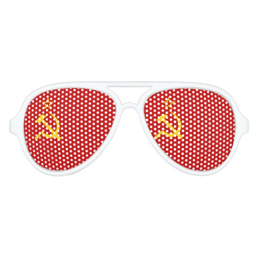 Vlag van de Sovjet-Unie Aviator Zonnebril (Voorkant)