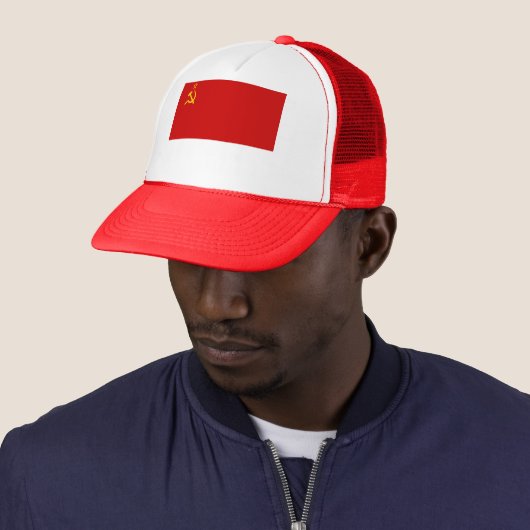 Vlag van de Sovjet-Unie Trucker Pet (In situ)