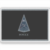 Vlag van de Space Operations Command Sticker (Voorkant)