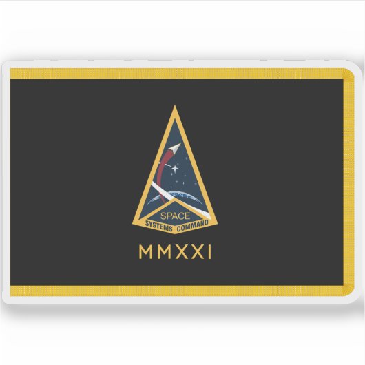 Vlag van de Space Systems Command Sticker (Voorkant)