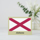 vlag van de staat Alabama Briefkaart (Staand voorkant)